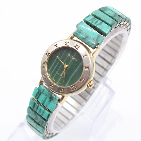 Unitron Watch Womens Gold Tone Stainless Steel Classic Roman Numbers Quartz - Picture 4 of 8